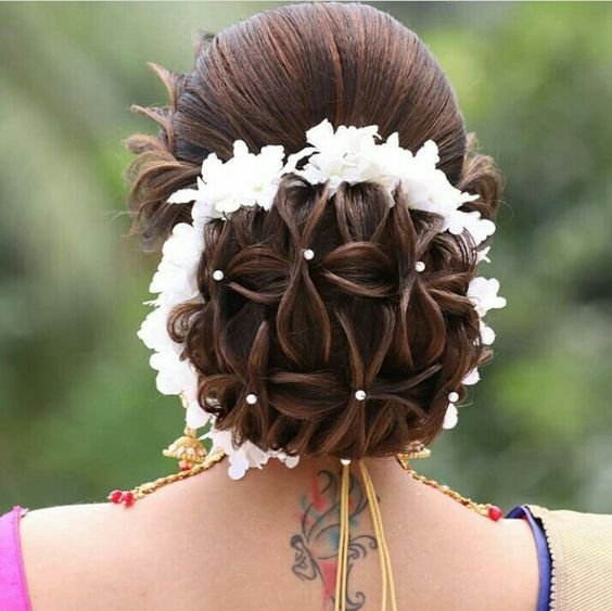 Beautiful Wedding Hair Bun 1