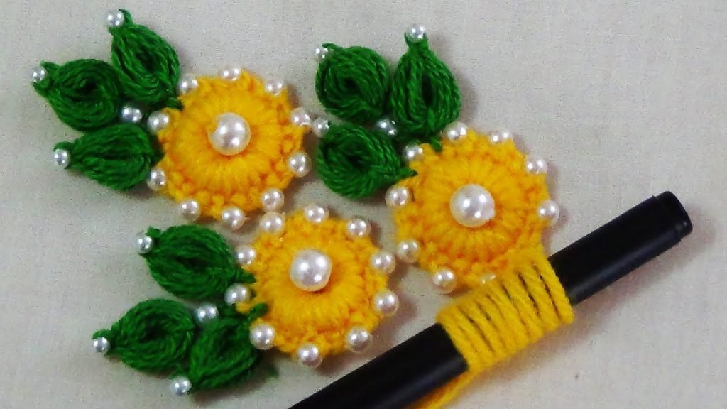 Easy Flower Embroidery Trick 1