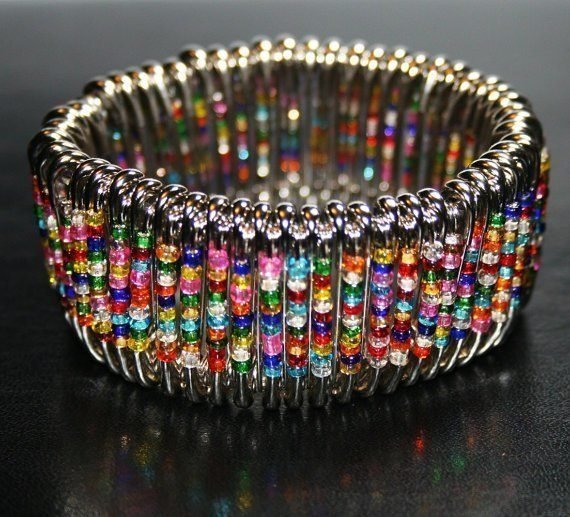 Elegant Beaded Pin Bracelets 1