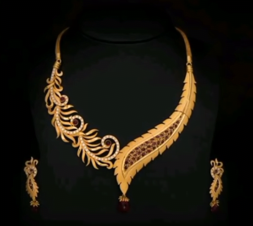 Beautiful Gold Necklace Design 11