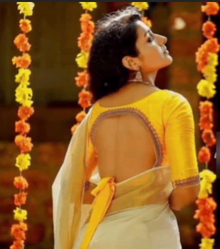 Top 10 Trending Yellow Blouse Designs for Traditional Look 12