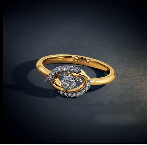 Latest Beautiful Gold and Diamond Rings 13