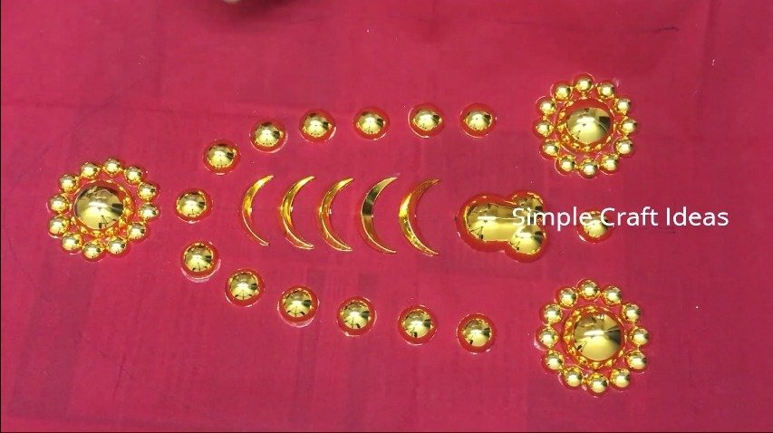 How to make a Kerala Traditional Nettipattam for Wall Hanging 13