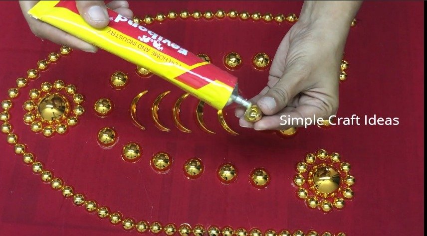 How to make a Kerala Traditional Nettipattam for Wall Hanging 14