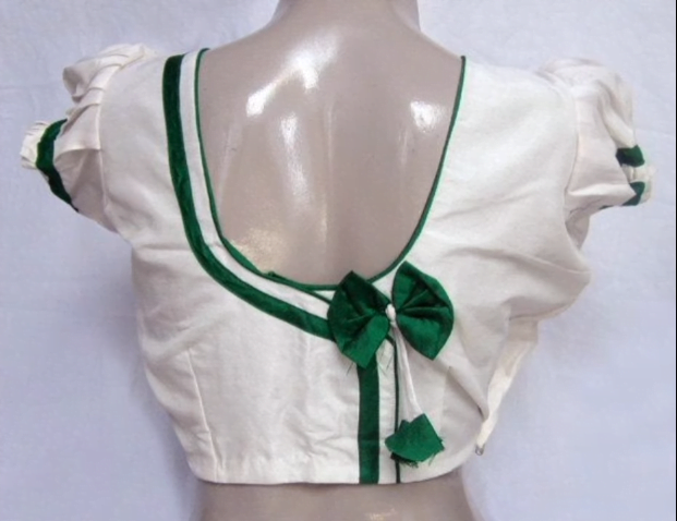 Bow Style New Blouse Design 15