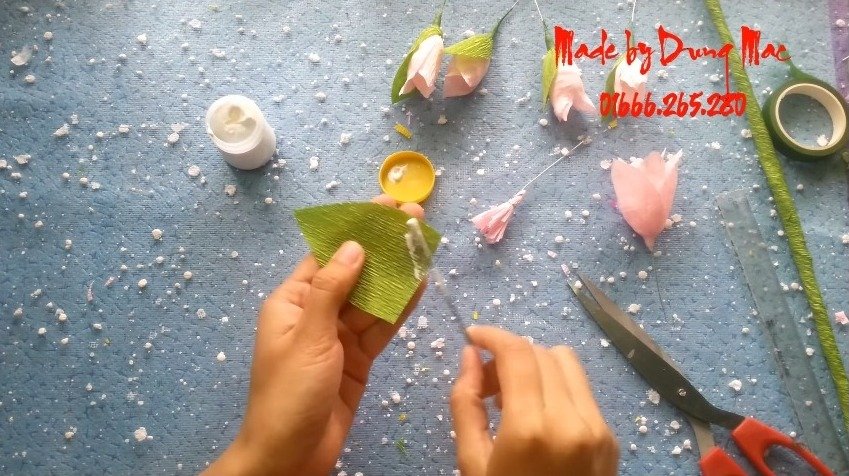 How to make Gladiolus Paper Flowers 15