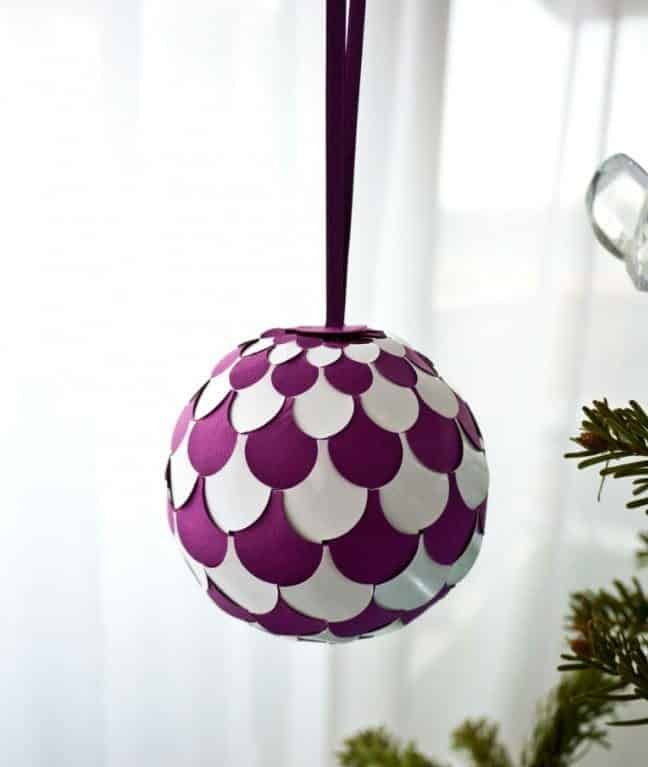 Woven Paper Baubles 16