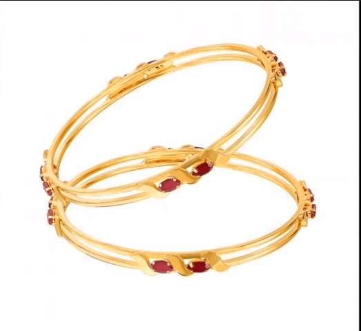 Light Weight Gold Bangles Jewellery Collection 2