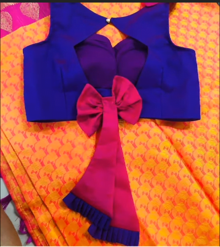 Bow Style New Blouse Design 2