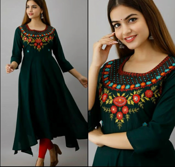 Best Designs of Long Kurtis for Ladies in 2021 2