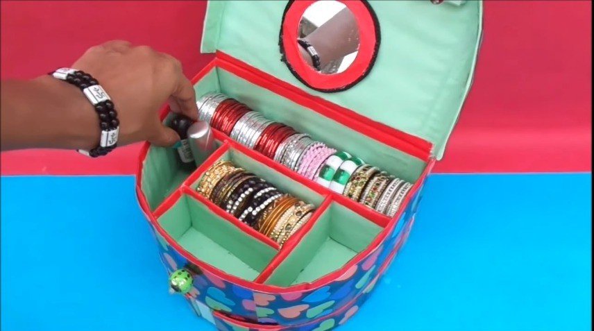 Jewellery Box Making with Waste Cardboard 22