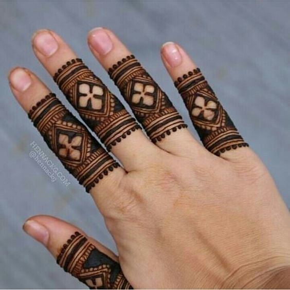 Best Finger Mehndi Designs Get Easy Art And Craft Ideas