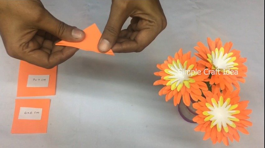 Making Paper Flowers Step by Step 4