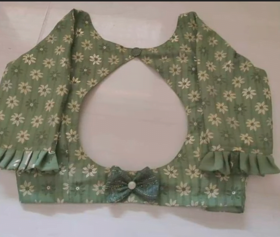 Bow Style New Blouse Design 4