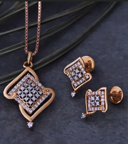 Latest Model Gold Chain Pendant Sets 4