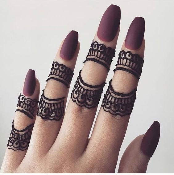 Best Finger Mehndi Designs 5