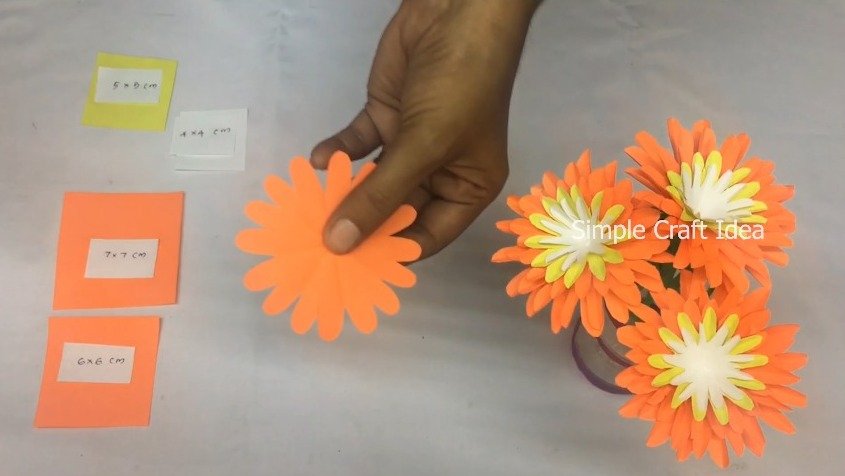 Making Paper Flowers Step by Step 6