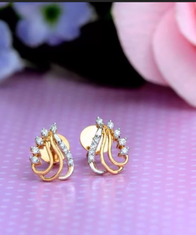 Simple Daily Wear Gold Earring Design 7