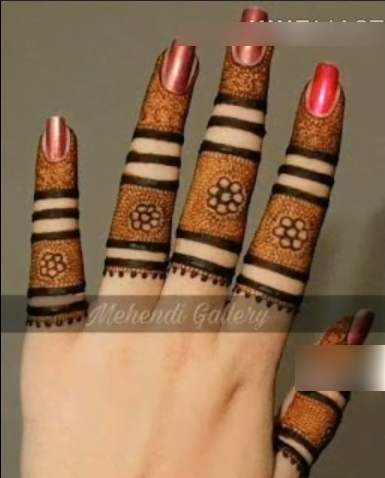 Finger Mehndi Designs 8