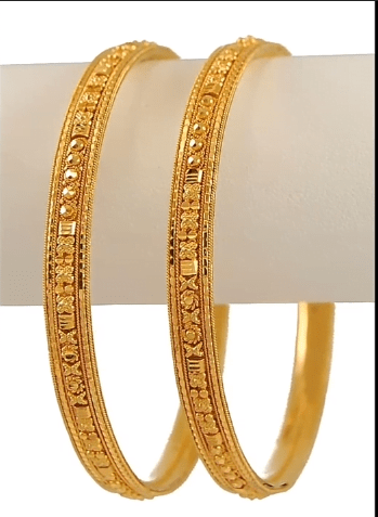 Light Weight Gold Bangles Jewellery Collection 9