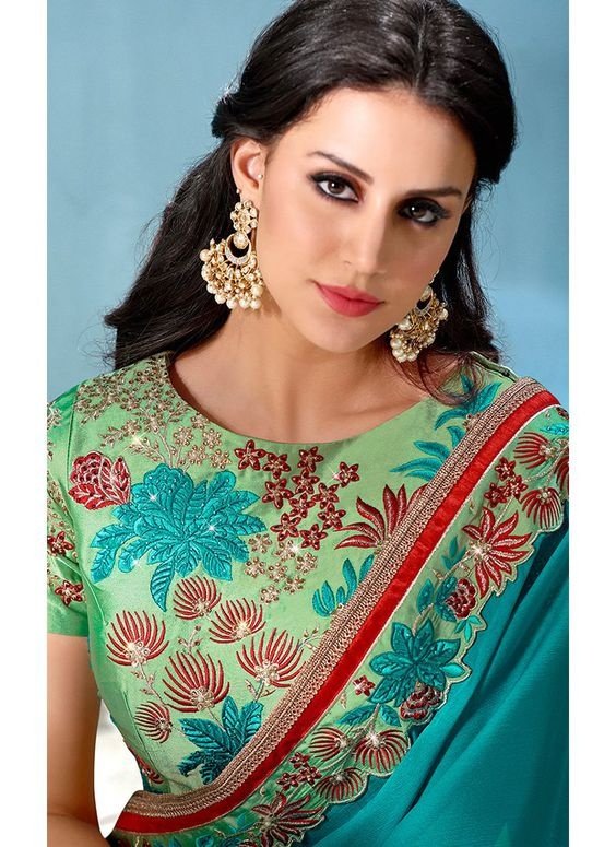 Latest blouse designs with thread work embroidery3