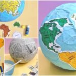 How to Make Globe of Paper Mache for School Project