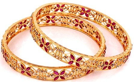 Trendy Ornate Bride Gold Bangles