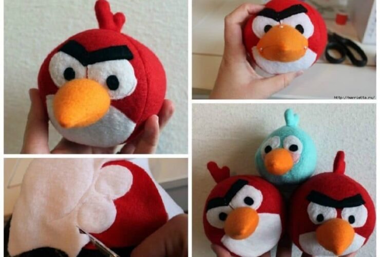 Angry Birds Sew from Felt t1