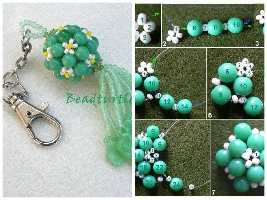 How To Make A Beaded Keychain t1