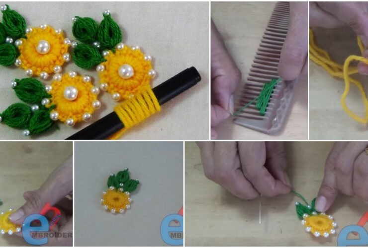 Easy Flower Embroidery Trick t1
