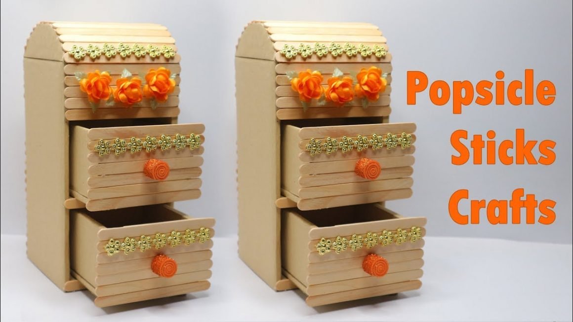 Storage Box Popsicle Stick Crafts 1