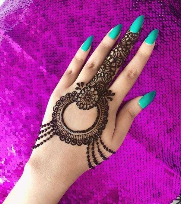 Jewelry Mehndi Designs for Hand 1