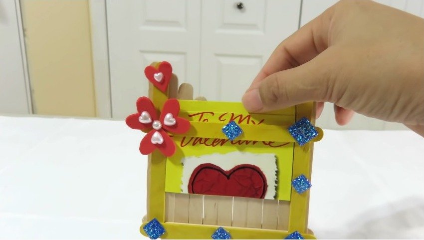 How to make Popsicle Stick Picture Frames 14