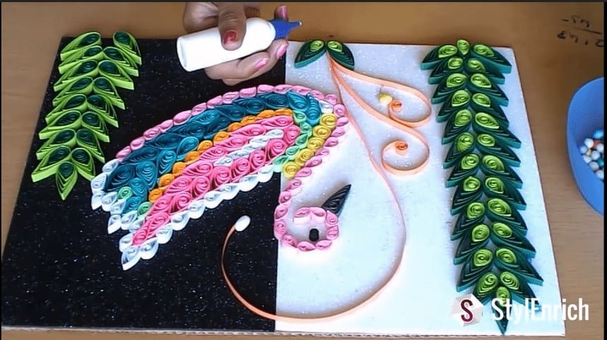 Amazing Room Decor with Bird Quilling Pattern 14