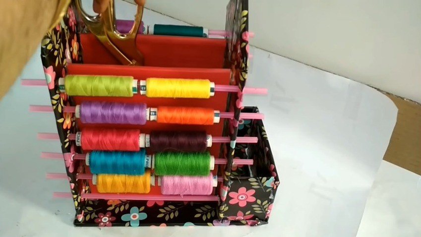 Thread Organizer Idea from Waste Cardboard 15