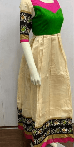 Convert Old Sari into Anarkali Dress Ideas 15