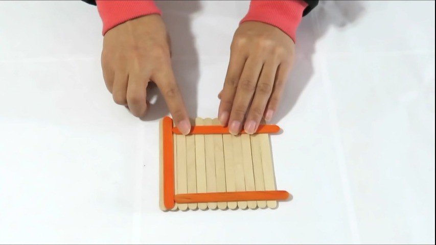 How to make Popsicle Stick Picture Frames 16
