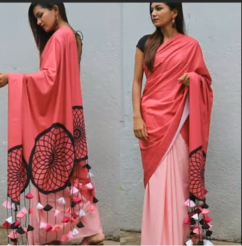 Easy way to Decorate your Saree with Tassels 2