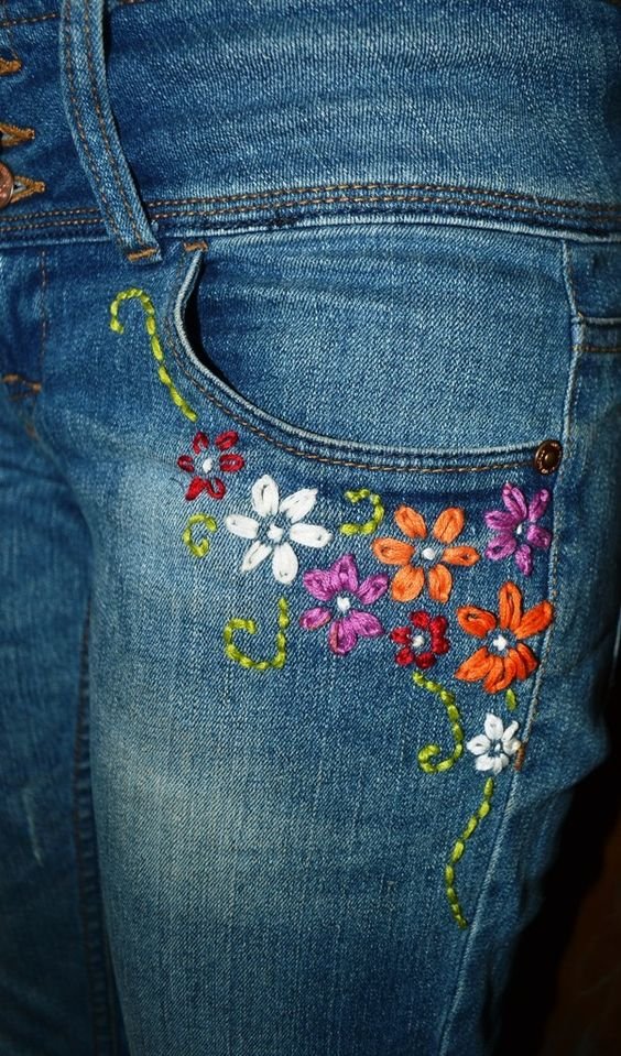 Embroidery for Old Jeans 2