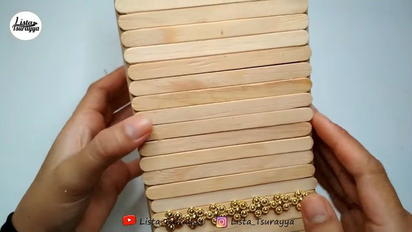 Storage Box Popsicle Stick Crafts 26