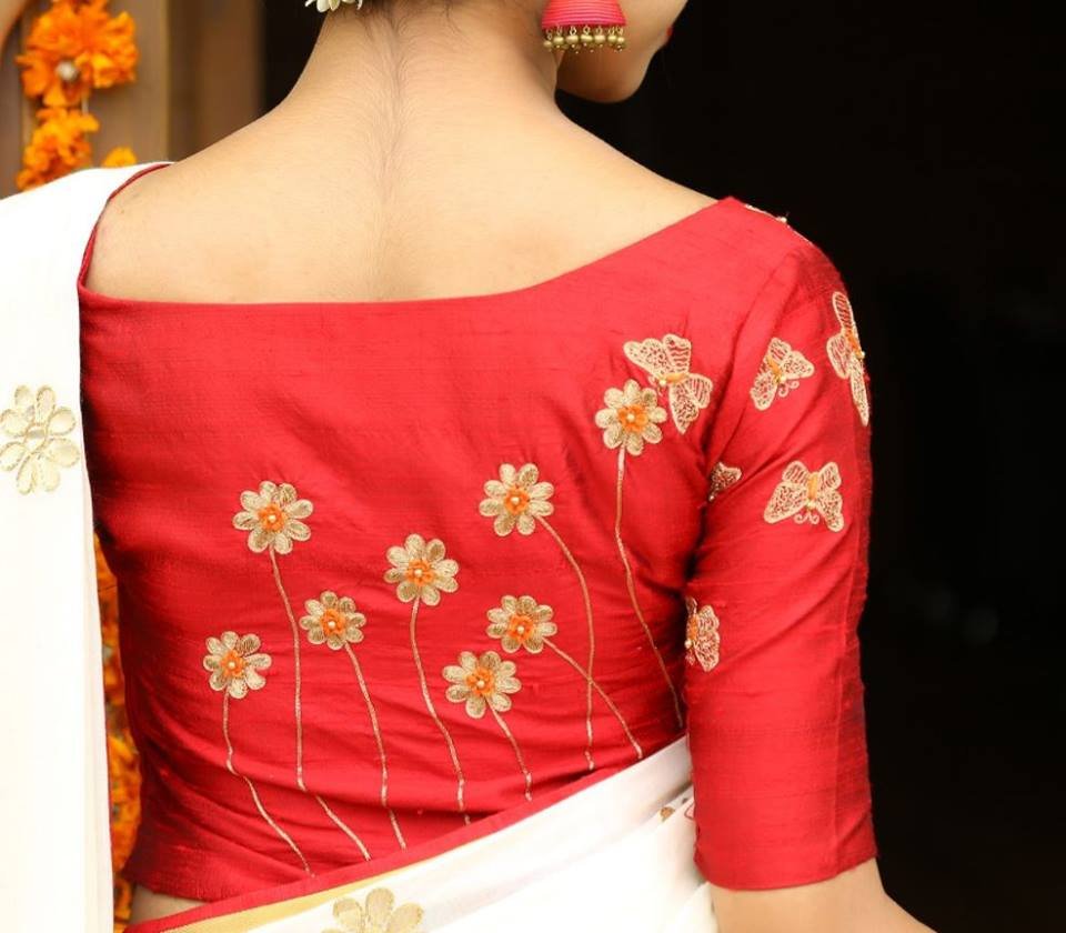 Blouse Back Neck Design 4