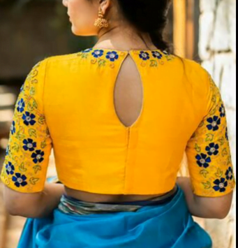 Top Beautiful Sari Blouse Design 5