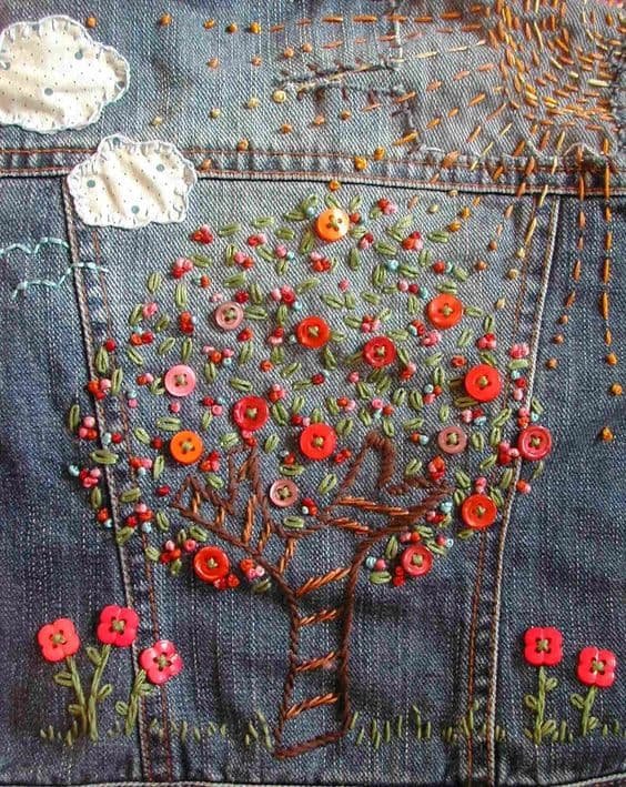 Embroidery for Old Jeans 5