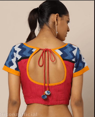 Top Beautiful Ideas for Pot Neck Blouse Designs 7