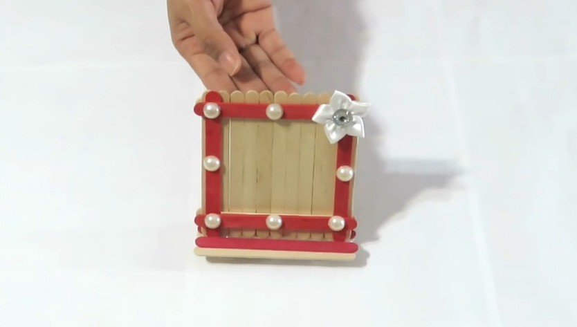 How to make Popsicle Stick Picture Frames 7