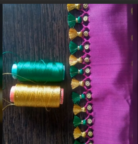 Easy way to Decorate your Saree with Tassels 8