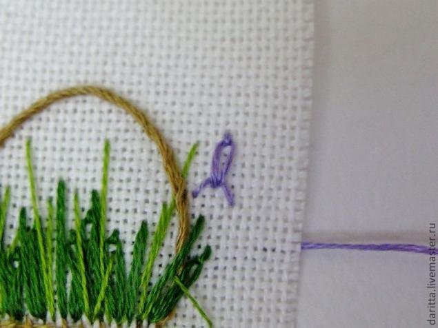How to Sew a Basket of Irises 9