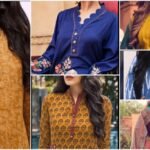 Pretty Button Neck Designs for Kurtis t1