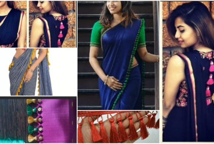 Easy way to Decorate your Saree with Tassels t1