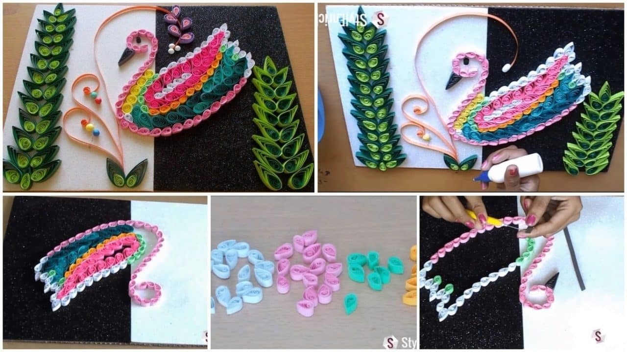 Amazing Room Decor with Bird Quilling Pattern t1